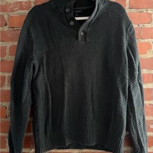 Banana Republic Dark Green Knit Mock Neck Sweater